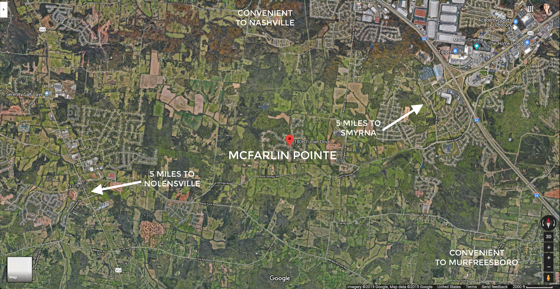 McFarlin Pointe subdivision between Nolensville, Smyrna and LaVergne, convenient commute to Nashville and Murfreesboro