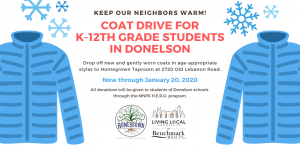 Coat Drive for Donelson public school students in Nashville, TN