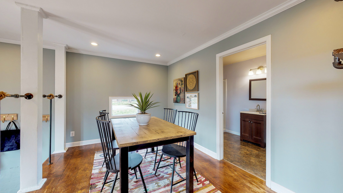 dining room and 2nd bath - 2509 David Drive, Donelson home for sale