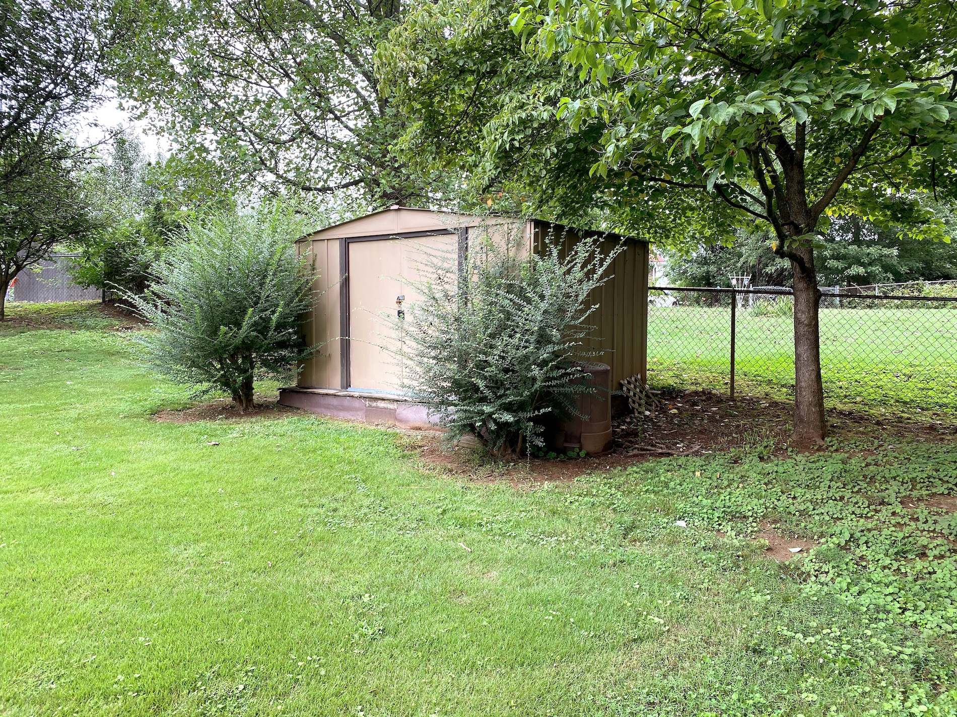 Storage shed remains