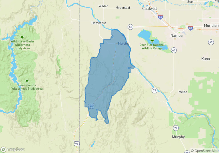 Marsing Idaho Map